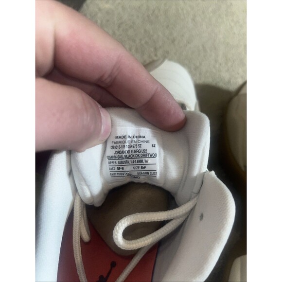 Size 8 Promo Sample Su22-dm9016 Nike Jordan Sail Black -Dkdriftwood  Rattan Golf